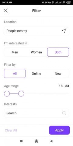 Badoo sign in page